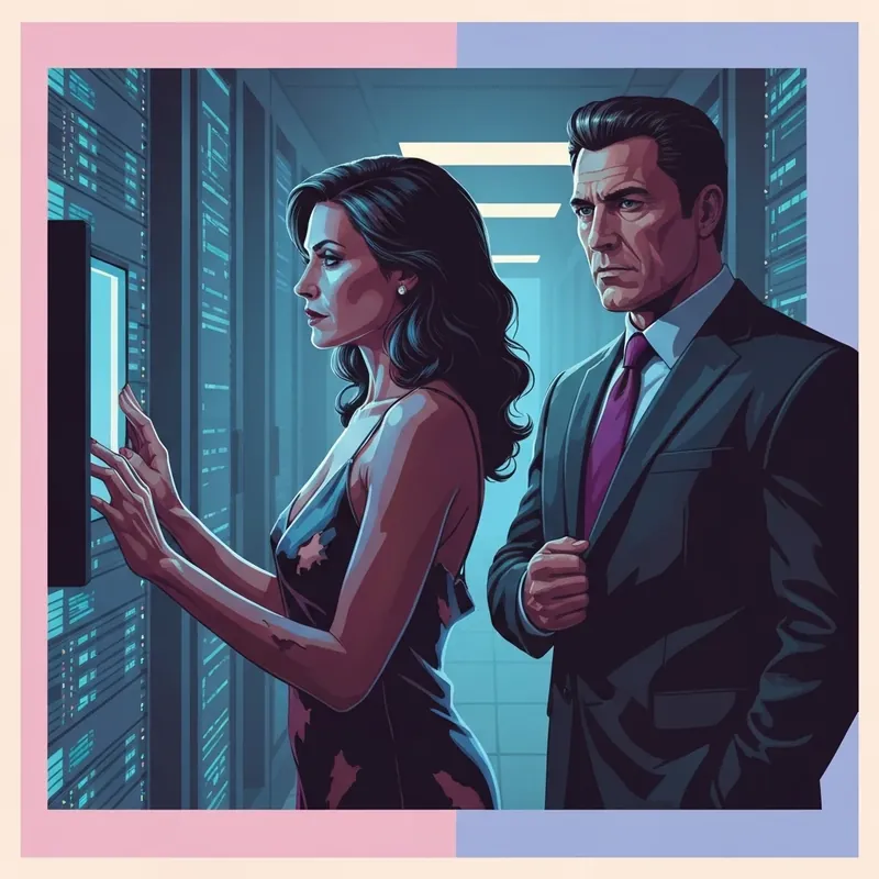 A dramatic scene from the Black Sheep novel alternate ending showing Gwendolyn executing her revenge.