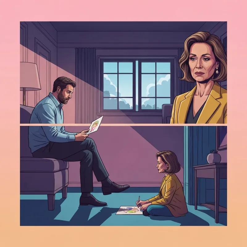 Nora Goes Off Script inspired scene showing Leo Vance’s internal struggle and emotional isolation in Los Angeles.