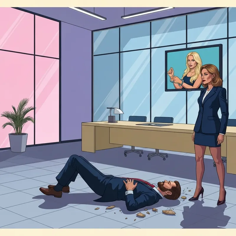 I'd Been Dead For Three Whole Years Yet My Husband Wanted A Divorce To Be With His First Love - Rebirth revenge scene in a corporate office.