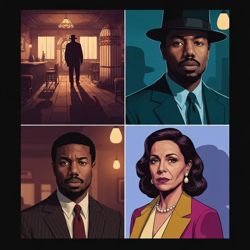 Michael B. Jordan starring in Ryan Coogler's Sinners, a Southern Gothic horror film set in the 1930s.