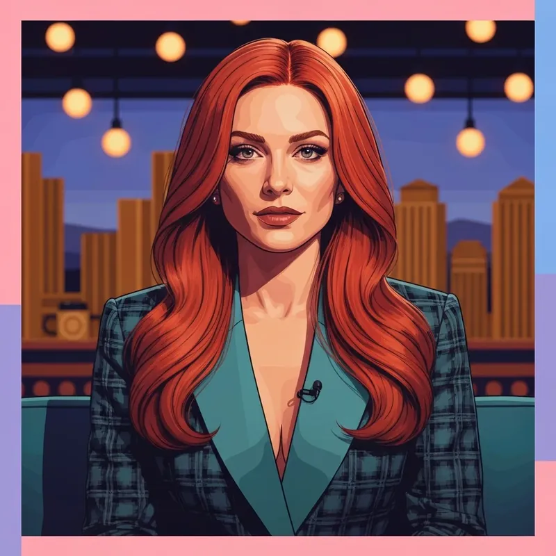 Sadie Sink laughing during a talk show appearance, illustrating the viral onion rings segment and MCU rumors.