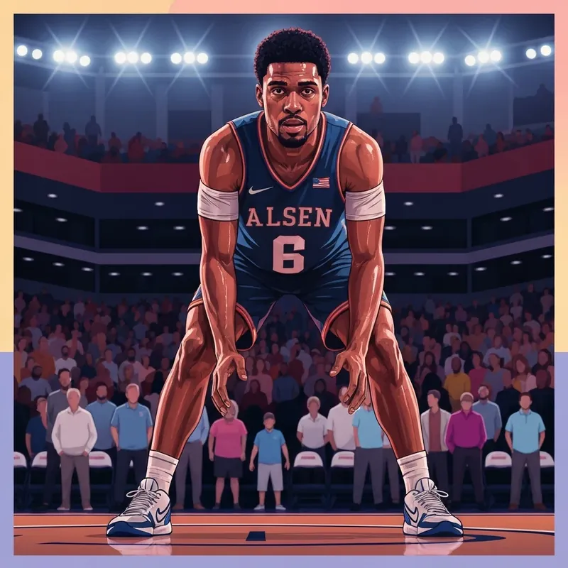 Iowa State basketball players Tamin Lipsey and Joshua Jefferson focused during warm-ups at Allen Fieldhouse.