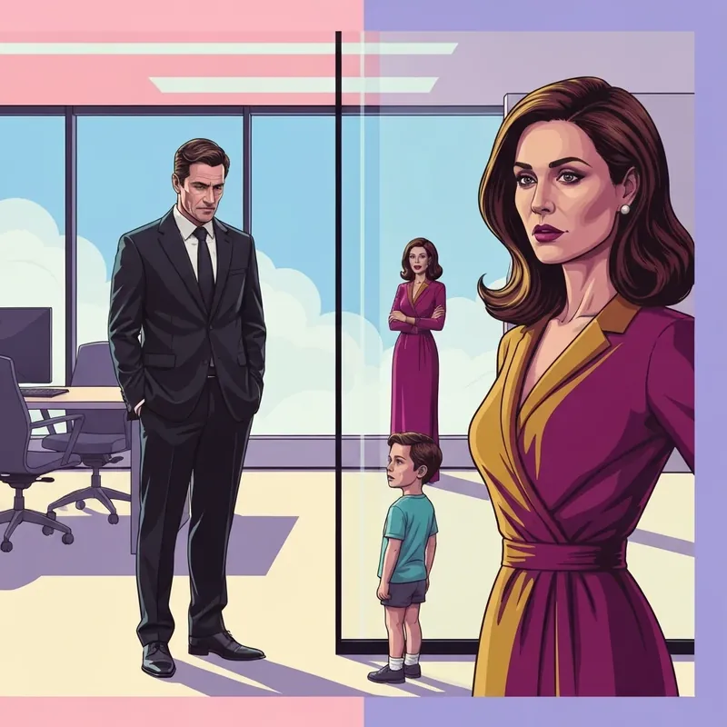 Unexpected Reunion novel cover showing a CEO and a woman with a secret child in a billionaire setting.