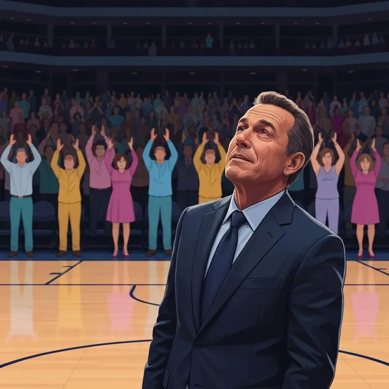 Former coach Mike Brown receiving a standing ovation in Sacramento, symbolizing emotional resilience and professional closure.