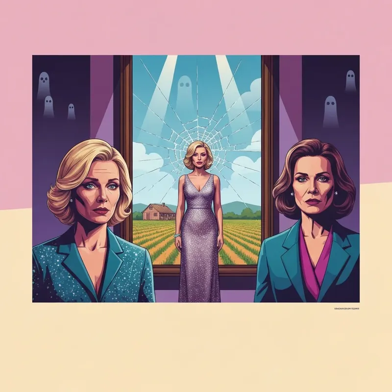 Carrie Underwood standing before a symbolic mirror in a dramatic stage setting during the Mirror Tour.