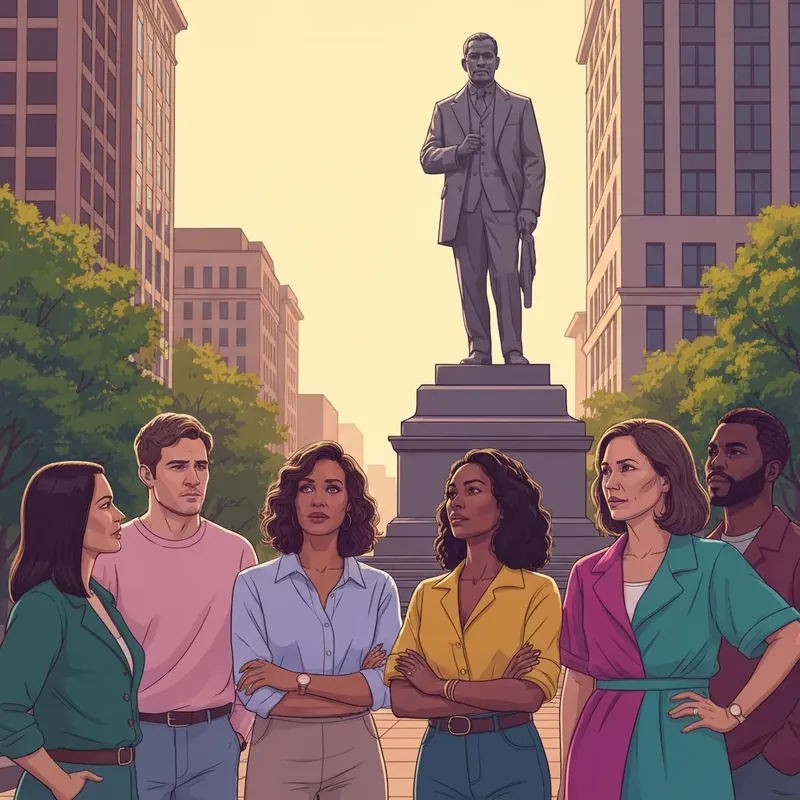 A group of diverse people standing together during a peaceful observance of what holiday is jan 19, focusing on unity and history.