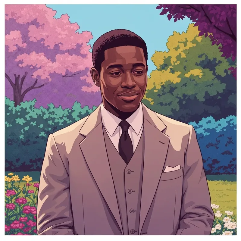 A youthful and relaxed Martin Luther King captured in a rare home video style setting.