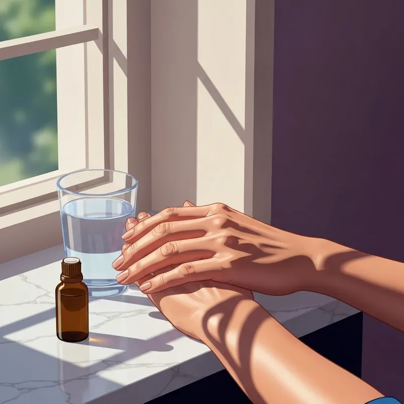 A close-up of healthy hands reflecting on why do i have vertical lines on my nails and seeking holistic wellness solutions.