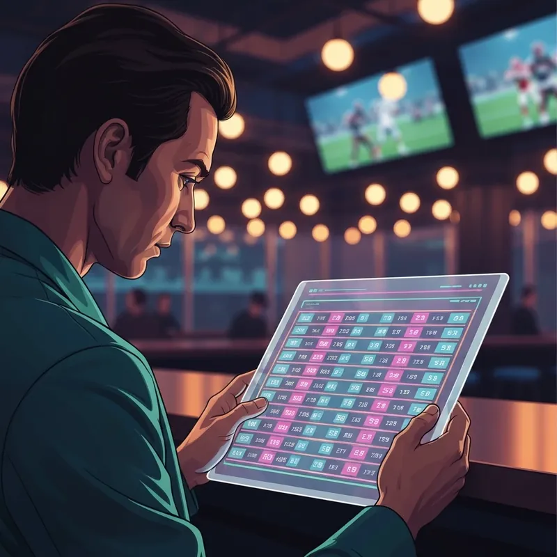 A sophisticated digital interface displaying the new 36-team champions league table in a modern setting.