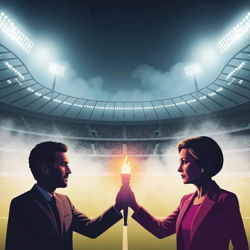 Fans celebrating at St James' Park during the Newcastle United - PSV match.