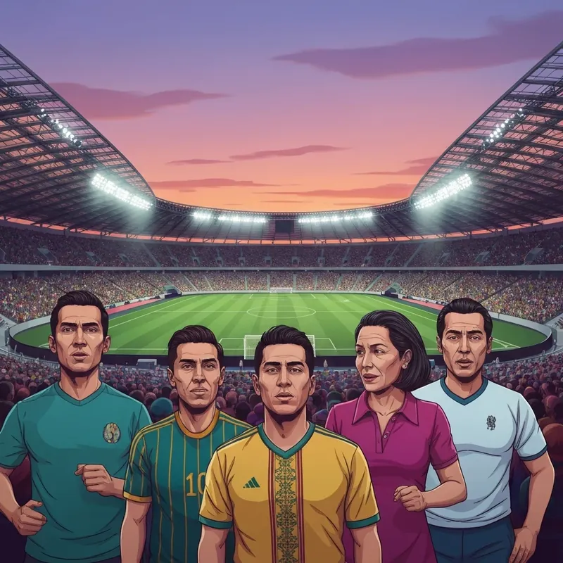 A high-energy stadium crowd cheering for mexico soccer during a 2026 world cup match.