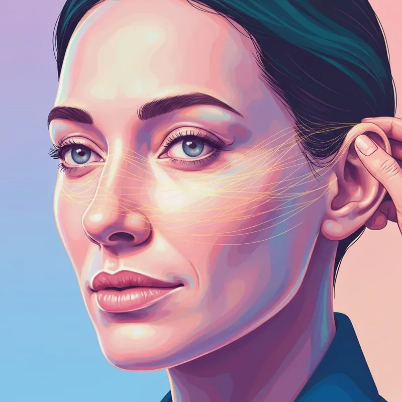 A visual representation of how to repair your skin barrier showing a protective glowing shield on healthy skin.