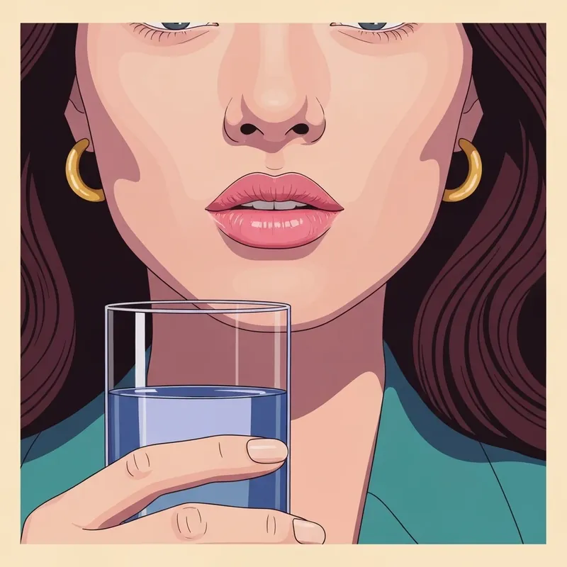 A close-up of natural-looking enhanced lips demonstrating the result of a half a syringe of lip filler cost investment.