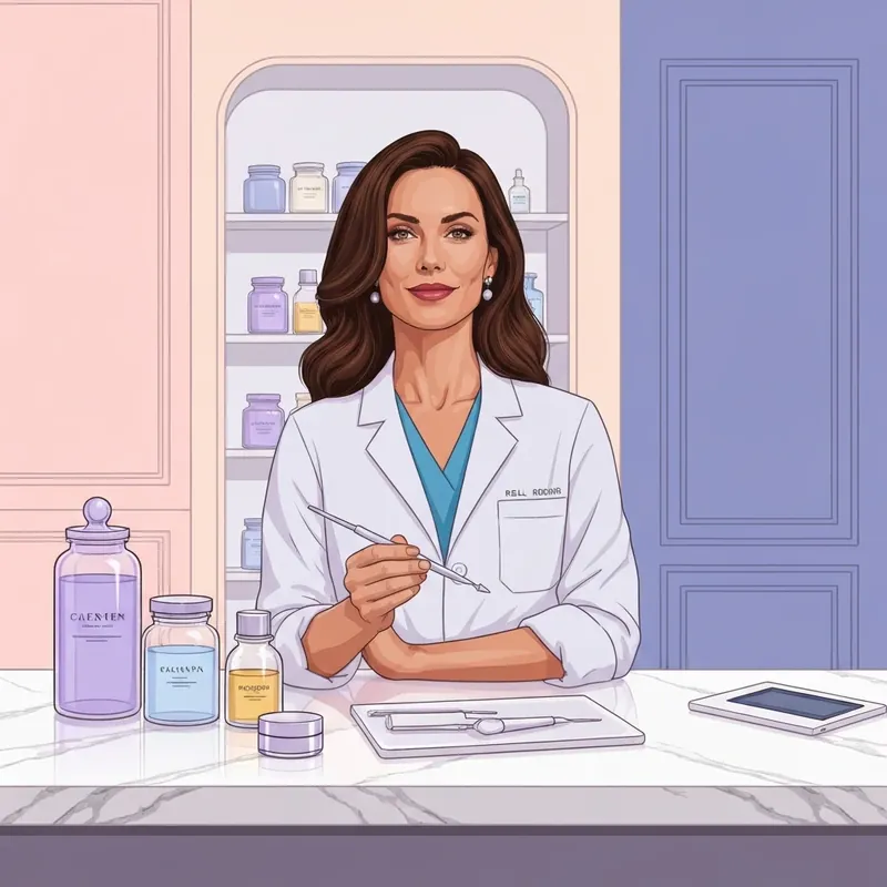 A successful professional aesthetic nurse in a luxury clinic, representing the earning potential of how much does a botox injector make.