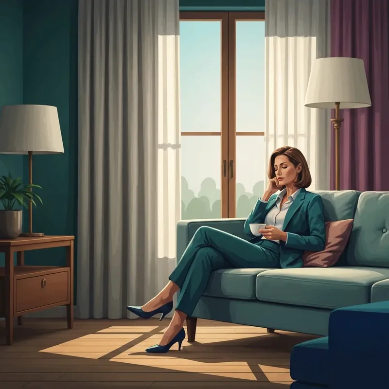 A woman finding relief and peace after learning does blue cross blue shield cover botox for migraines.