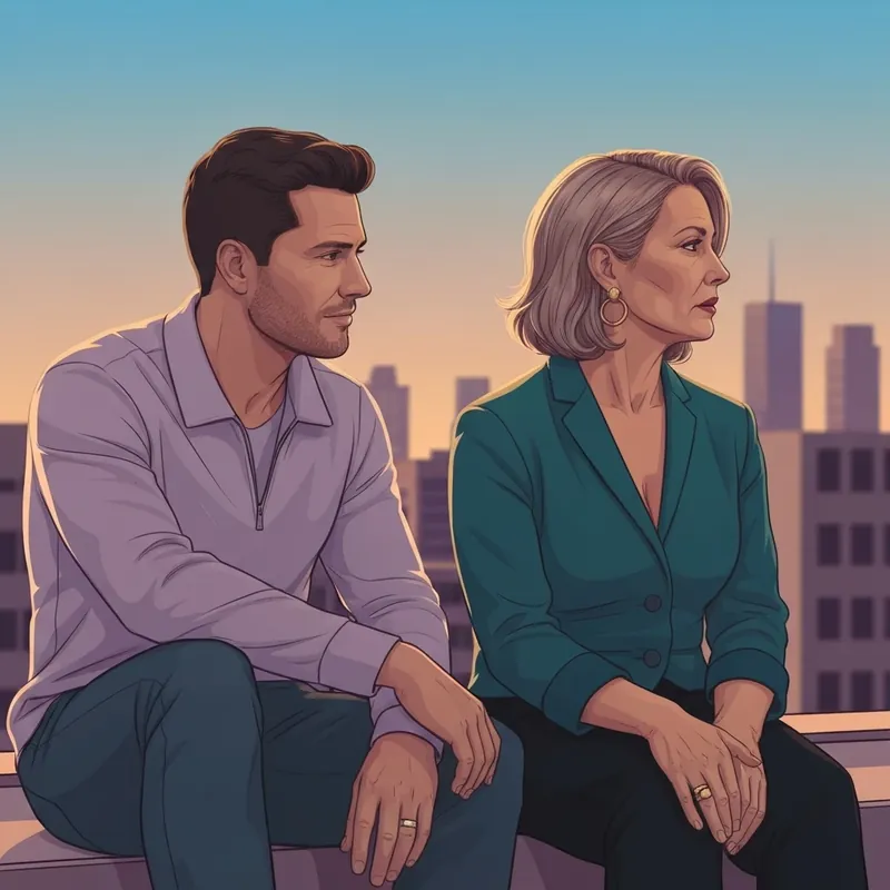 A cinematic scene illustrating the emotional complexity of how to get out of the friend zone.