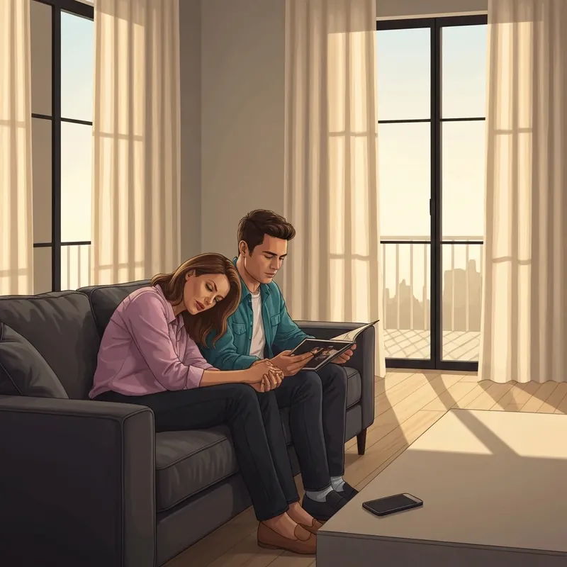 A couple focusing on their connection after establishing healthy wife and friend boundaries in their marriage.