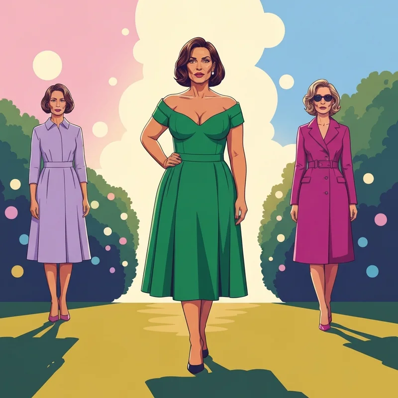 A woman wearing one of the most stylish curvy wedding guest dresses at a summer celebration.