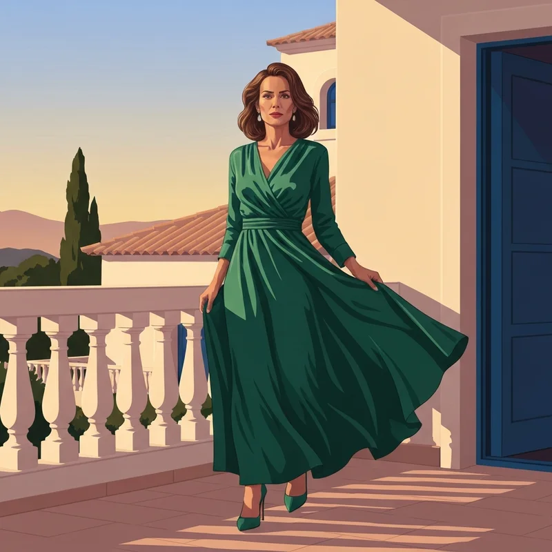 A woman wearing one of the most popular revolve wedding guest dresses at a summer event.