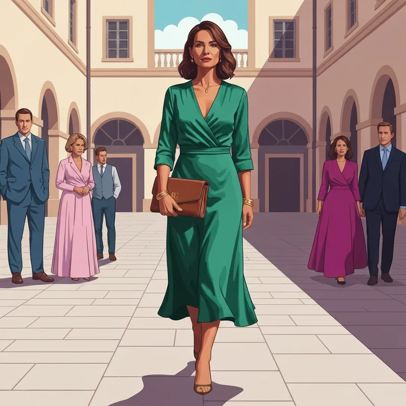 A woman styled in one of the best zara dresses wedding guest options for a luxury summer ceremony.