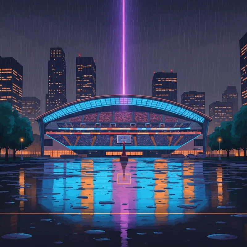 A cinematic view of Madison Square Garden during a high-stakes Kings vs Knicks game.