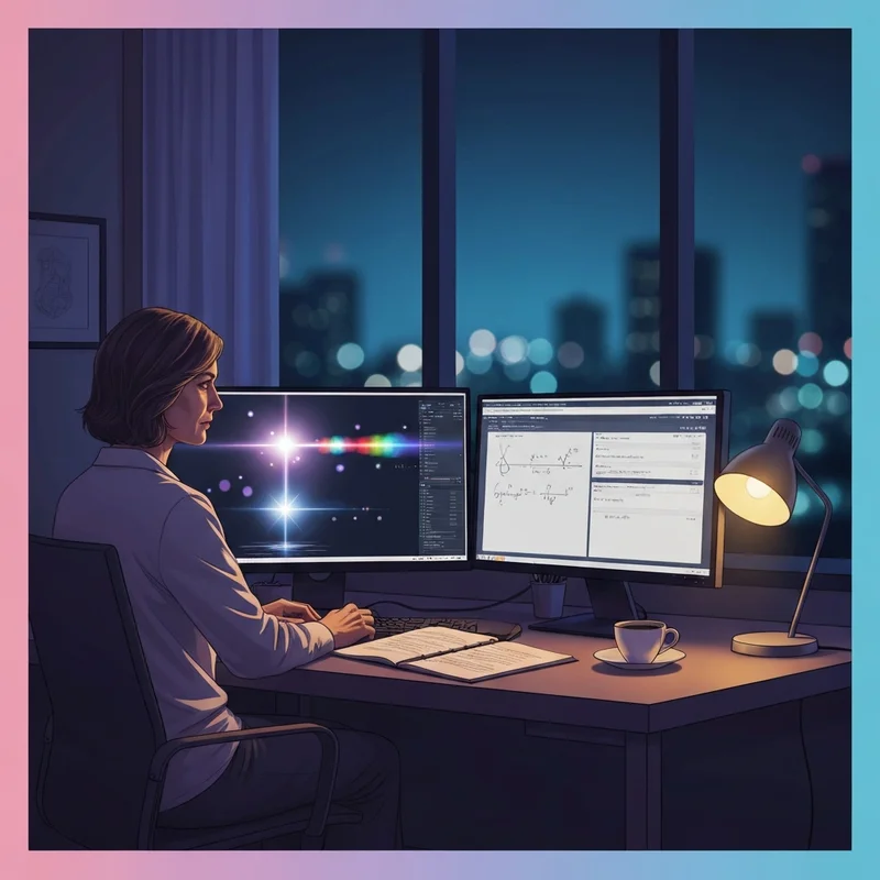 A researcher using OpenAI Prism to transform complex data into a clear scientific paper.