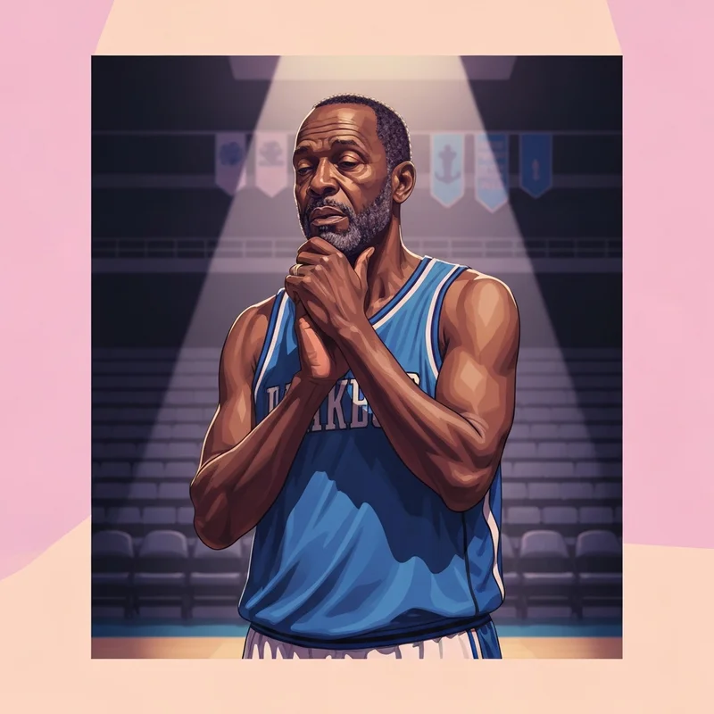 A professional portrait of Paul George reflecting on his journey with the Philadelphia 76ers.