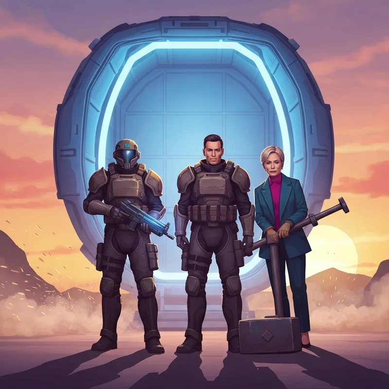 Elite soldiers preparing for deployment with the Helldivers 2 Siege Breakers Warbond equipment.