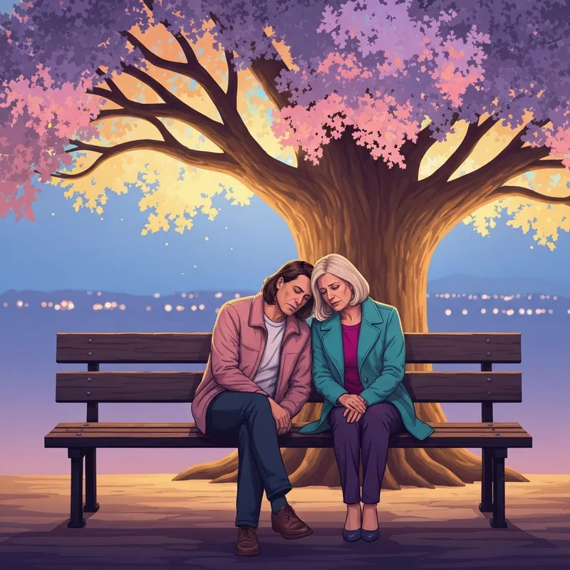 A visual representation of a friend who sticks closer than a brother offering support during a difficult time.