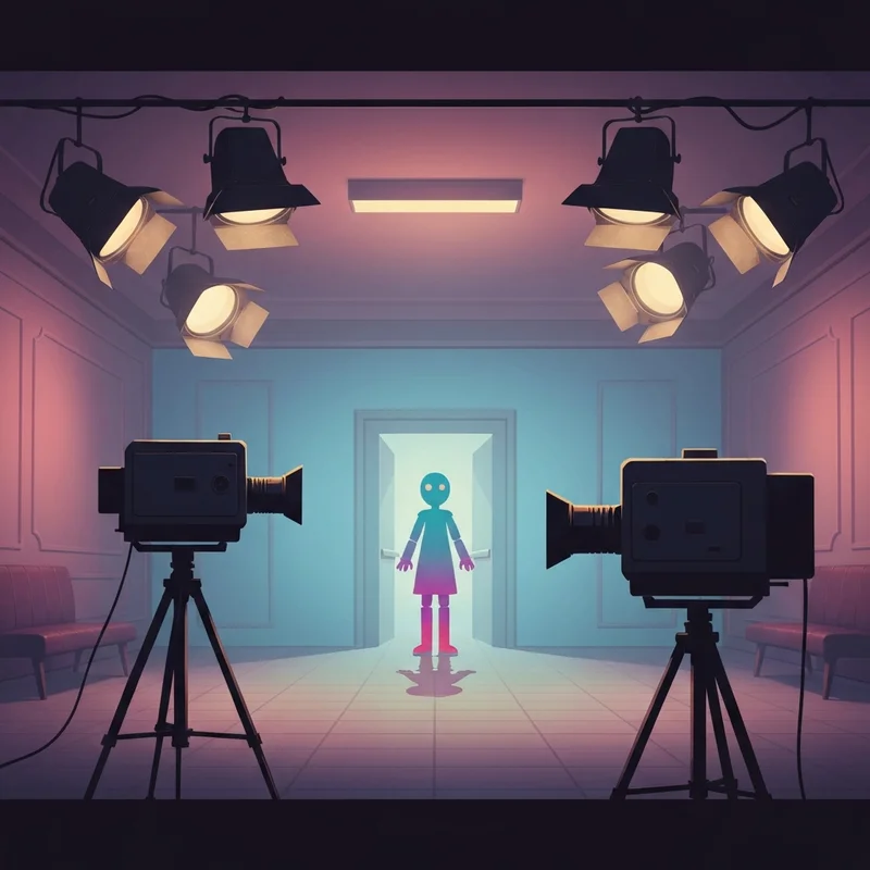 A haunting view of a television studio lobby from my friendly neighborhood walkthrough.