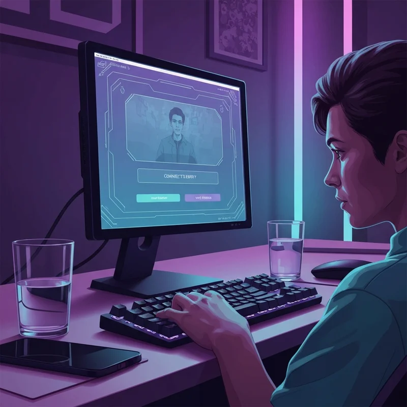 A gaming setup showing a lobby screen where a player can't invite friends peak due to a technical error.