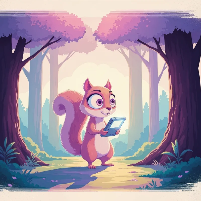 A nostalgic digital art piece representing the search for happy tree friends games featuring a cartoon character and a retro console.