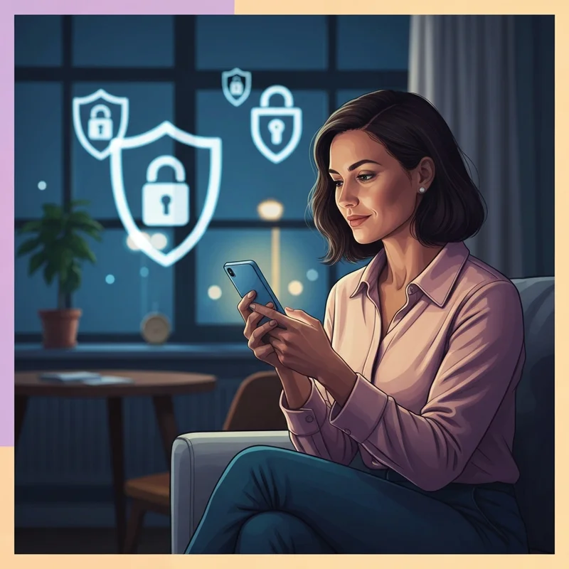 A woman securing her digital life by learning how to make a friend private on facebook.