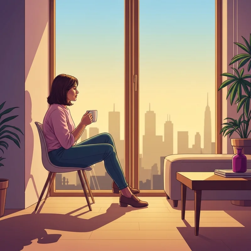 A young woman experiencing peace after learning how to break up with a friend.