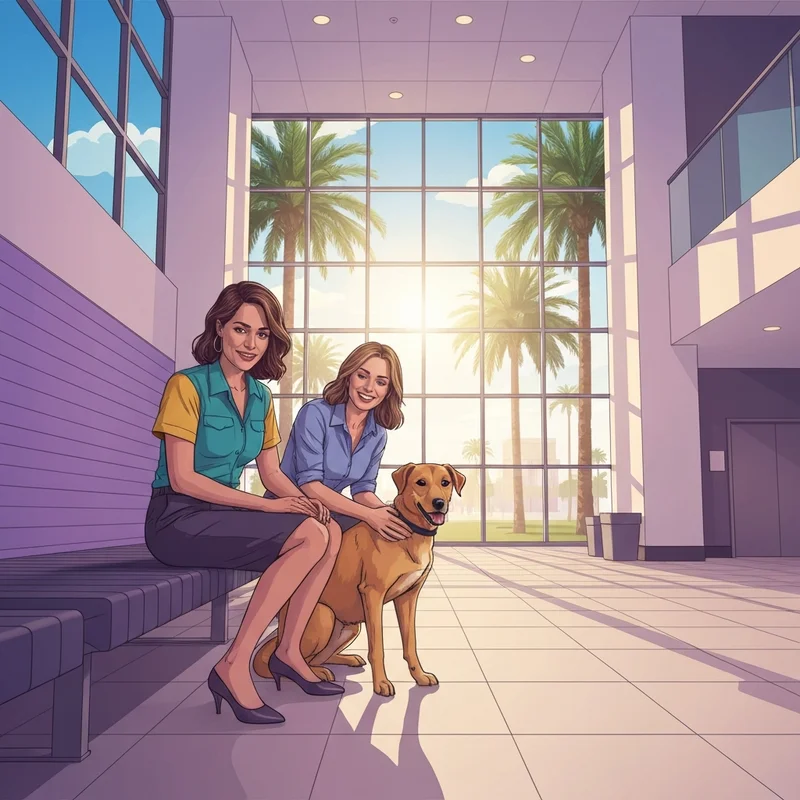 A young woman bonding with a rescue dog at friends of strays pinellas in St. Petersburg.