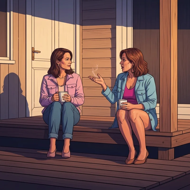 Two women illustrating the depth of a faithful friend bible verse through deep conversation and emotional support.