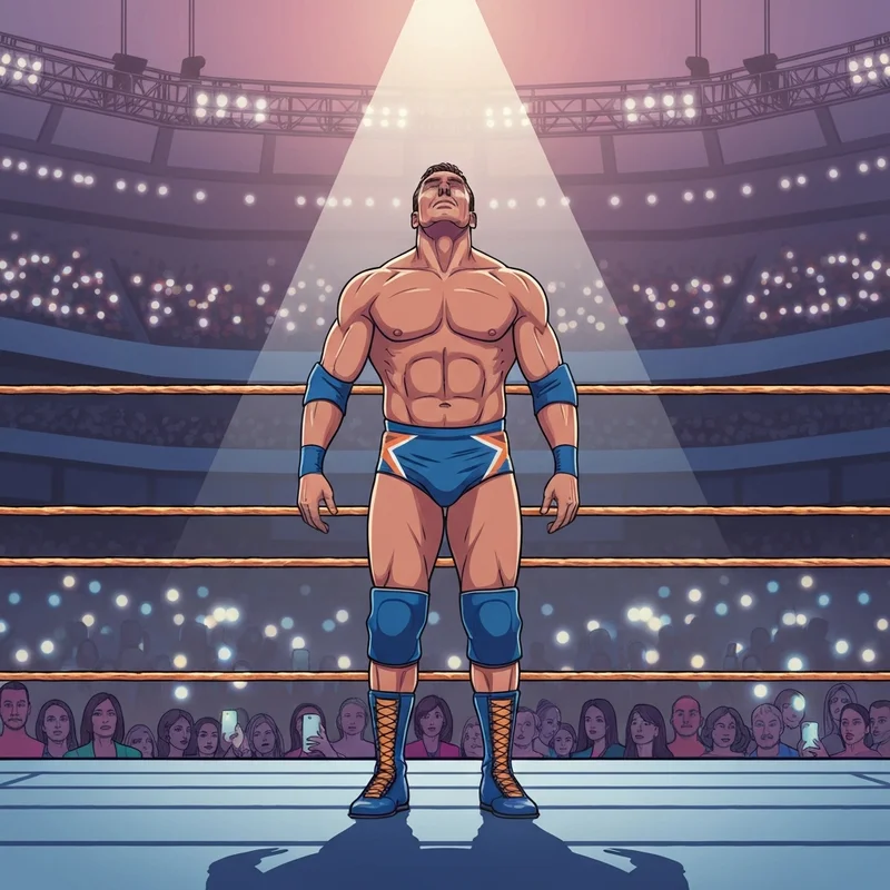 A nostalgic and emotional John Cena in the ring during his 2022 return, highlighting the question who was the friend john cena lost in 2022.
