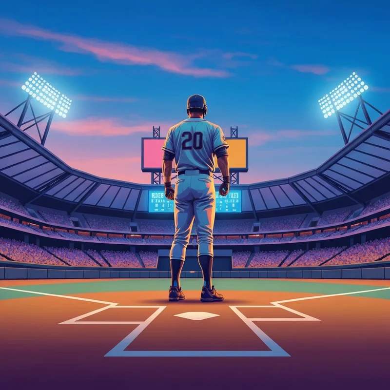 A cinematic representation of the ultimate baseball experience in mlb the show 26.