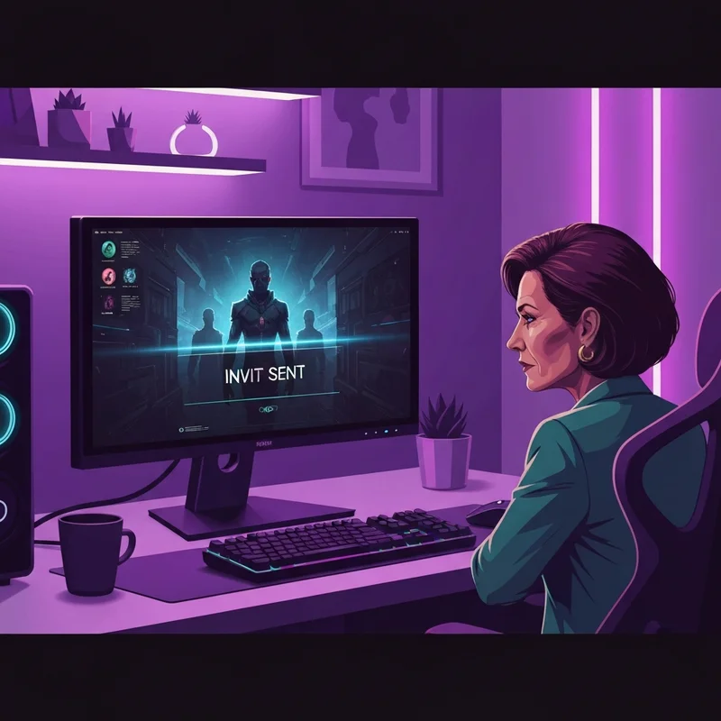 A gaming setup showing how do i gift my friends deadlock in a high-tech environment