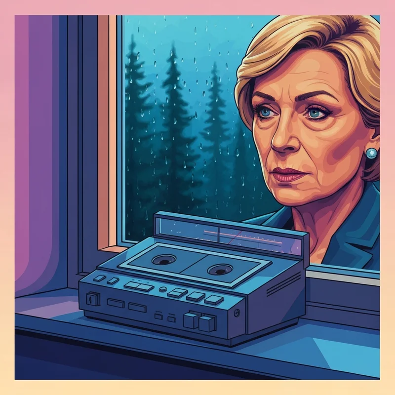 A vintage cassette player symbolizing the connection between Gerald Arthur Friend and the song Polly.