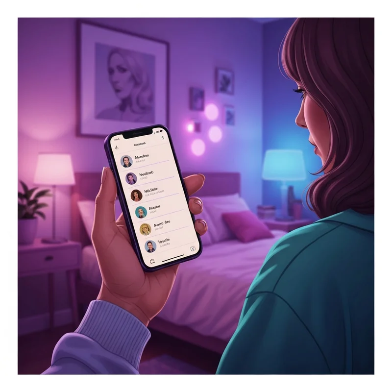 A curated smartphone contact list showing great nicknames for friends with aesthetic emojis and minimalist design.