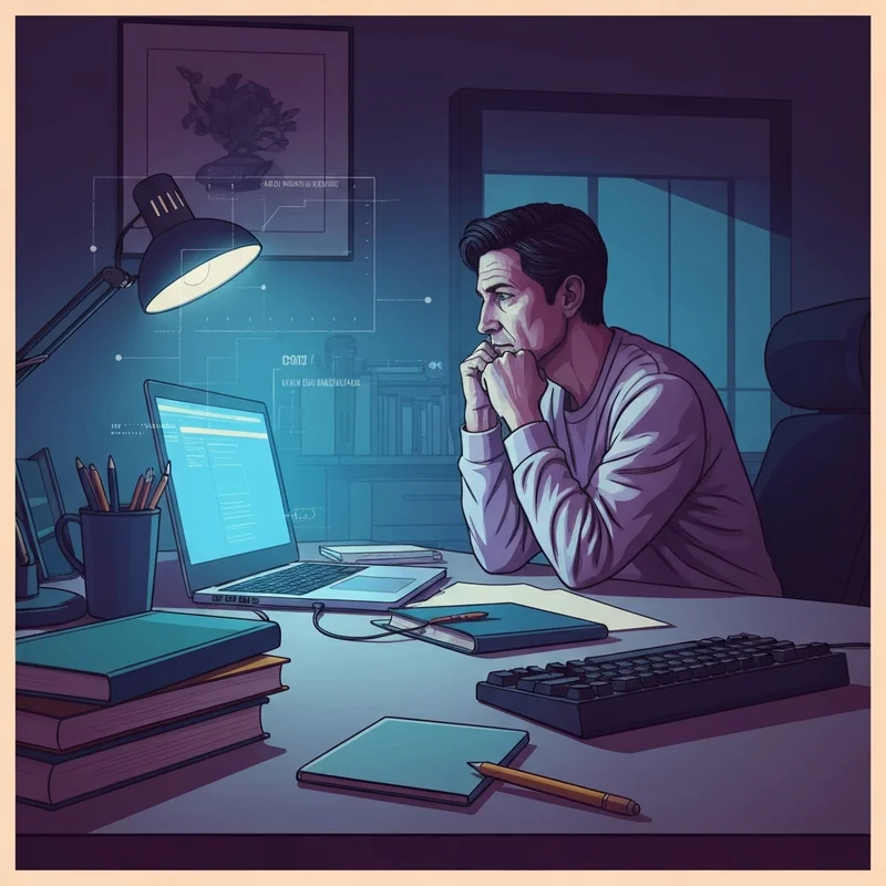 A student wondering does class companion check for ai while working late at night.