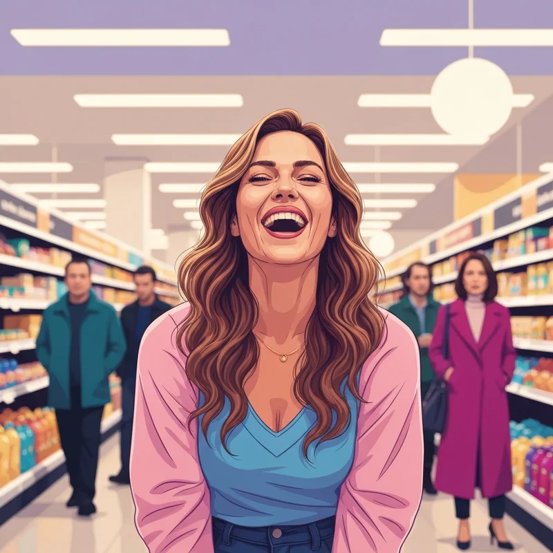 A young woman embracing radical authenticity, a key theme in the joe biden's new friend tiktok phenomenon.