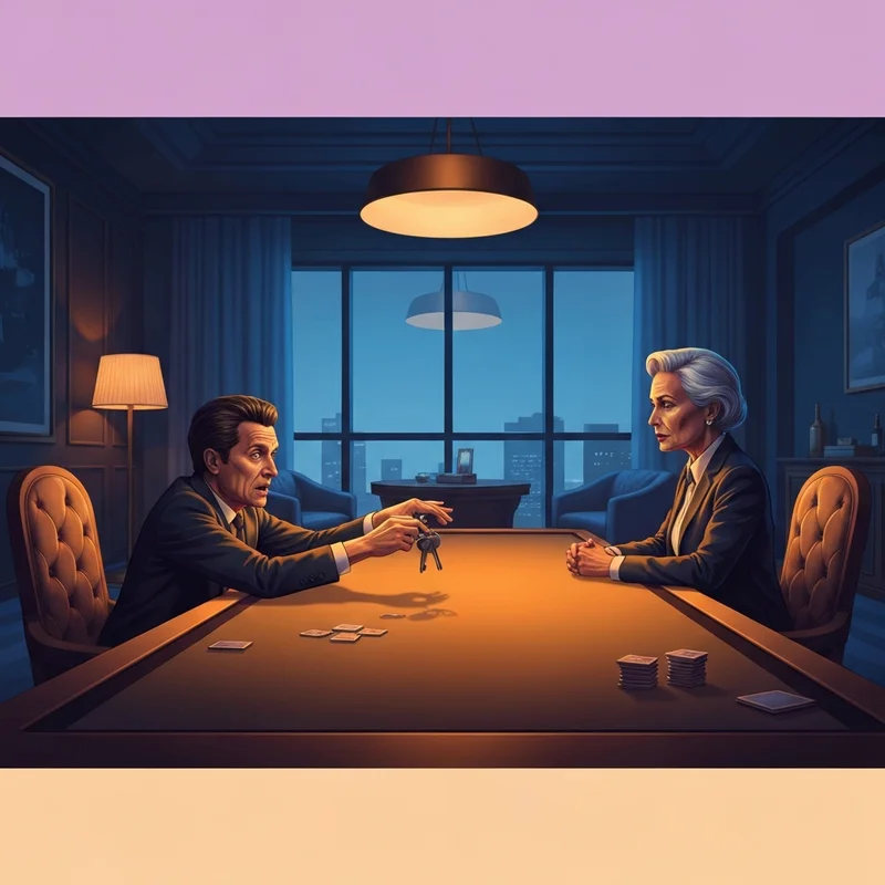 A high-stakes scene depicting a lost bet sexual fantasy roleplay scenario with deep psychological tension.