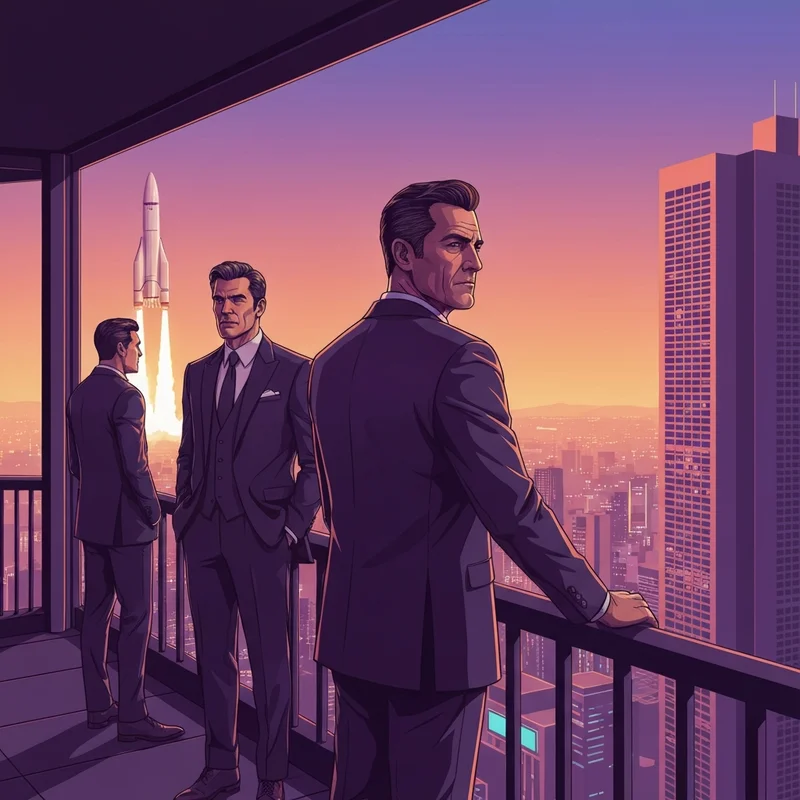 Conceptual 8k art exploring the question are elon and trump still friends through visual metaphors of power and strategic distance.