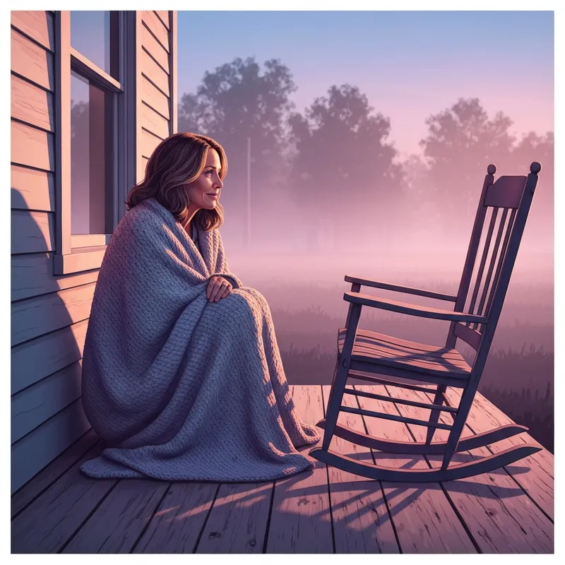 A woman remembering her best friend while listening to the song i miss my friend.