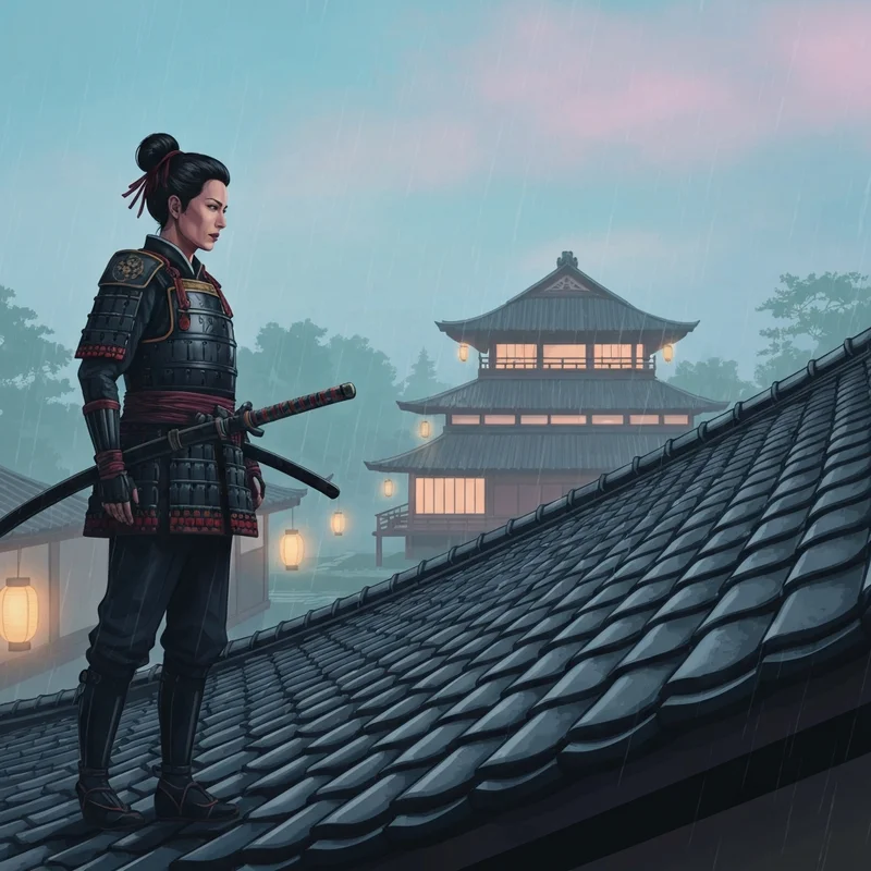 A stealthy ninja looking for the Akechi Mitsuhide location in this Friend of My Enemy AC Shadows Walkthrough.