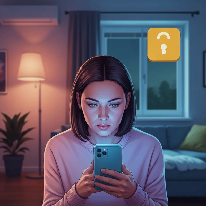 A woman adjusting her settings to learn how to hide friends from friends on facebook for better privacy.