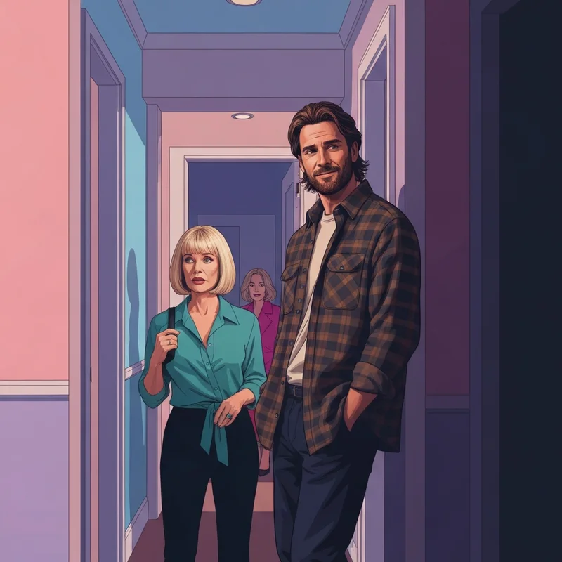 The mysterious Danny Friends character standing in a hallway during the Yeti episodes.