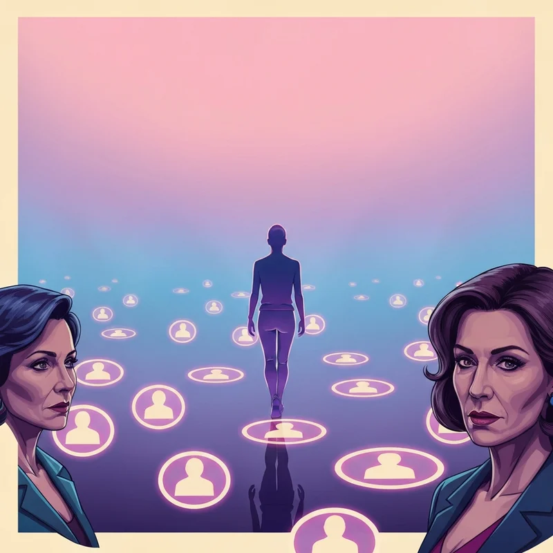 A person navigating between social circles illustrating what is a floater friend.